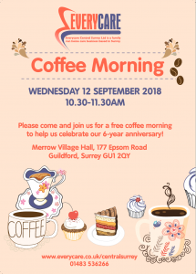 Everycare Central Surrey Coffee morning
